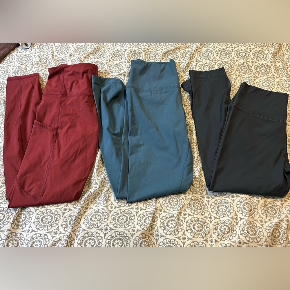 Bundle of three CRZ Yoga gym leggings size small